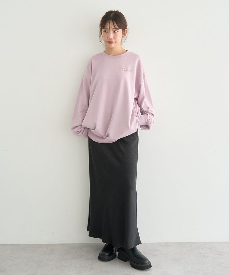 earth music&ecology「サイドリブロゴスウェット」|スウェット・ジャージ|