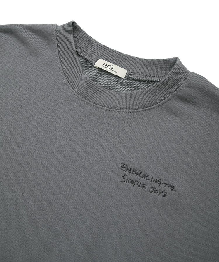 earth music&ecology「サイドリブロゴスウェット」|スウェット・ジャージ|