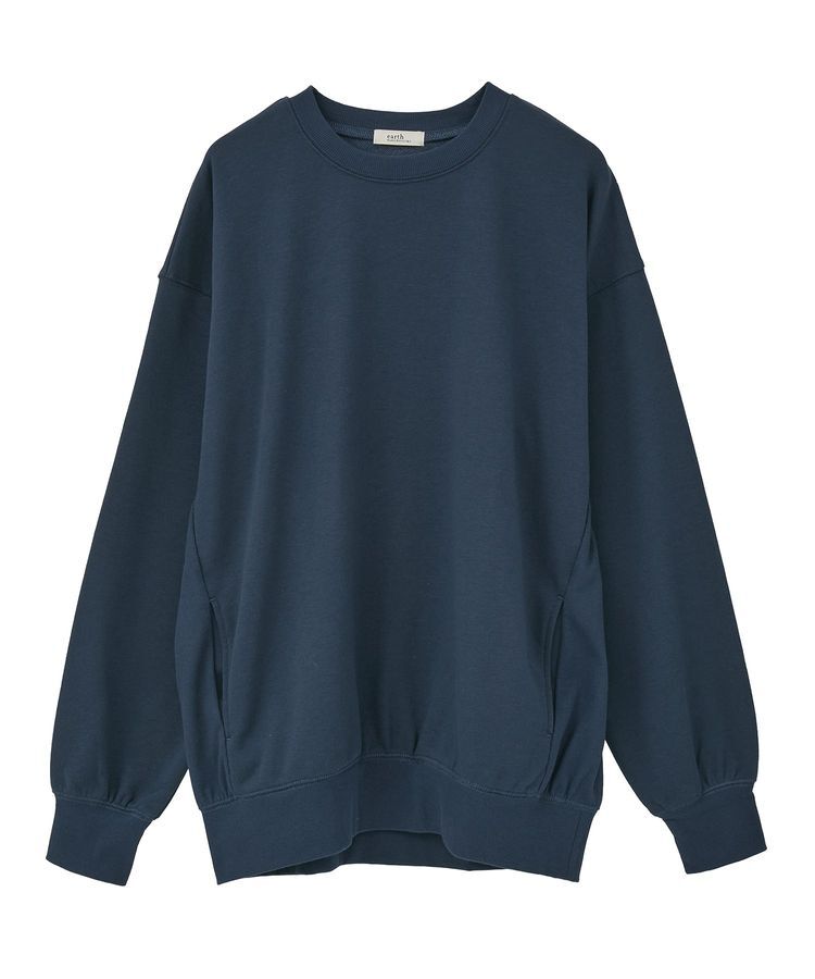 earth music&ecology「サイドリブロゴスウェット」|スウェット・ジャージ|