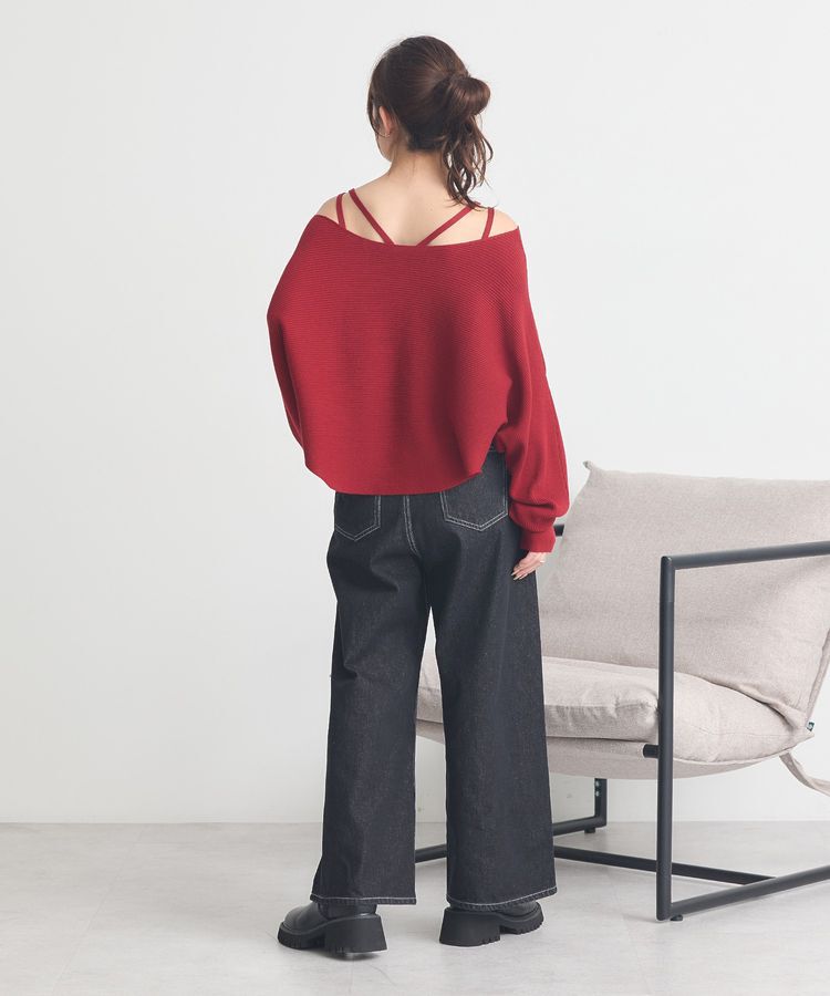 earth music&ecology「SET2点クロスニット+キャミソール」|ニット・セーター|