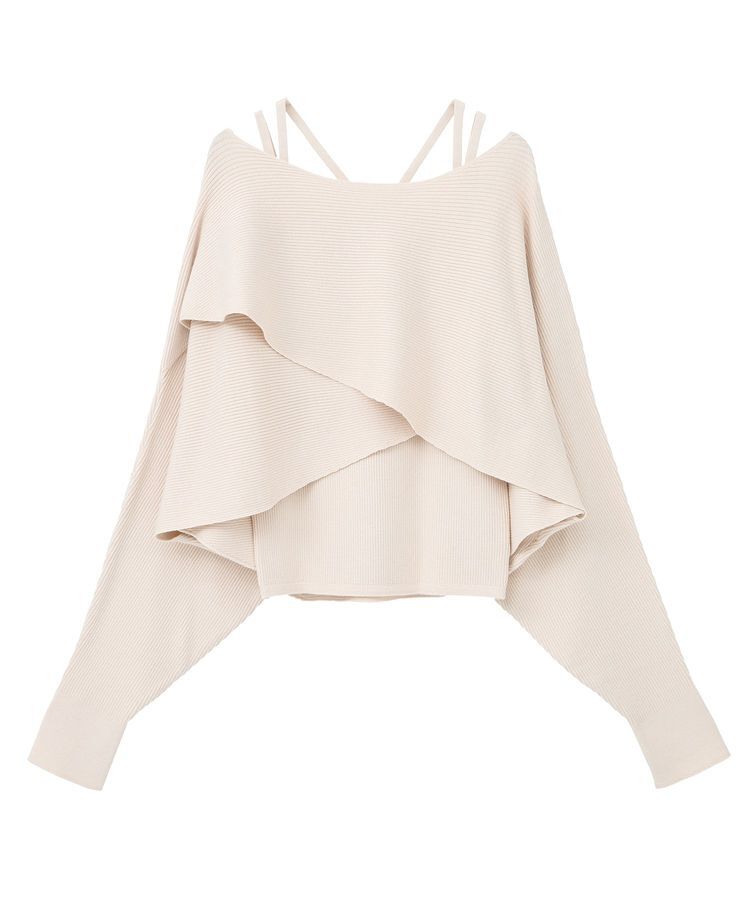 earth music&ecology「SET2点クロスニット+キャミソール」|ニット・セーター|