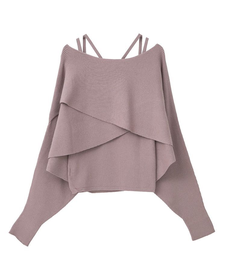 earth music&ecology「SET2点クロスニット+キャミソール」|ニット・セーター|