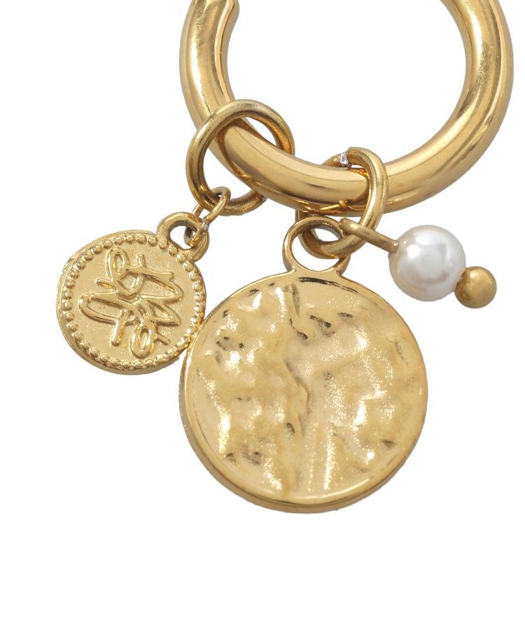 earth music&ecology「【ステンレス】コインフープピアス」|ピアス|