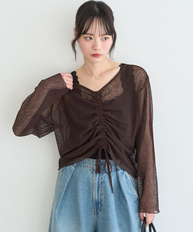 earth music&ecology「フロントドロストシアープルオーバー」|Tシャツ・カットソー|