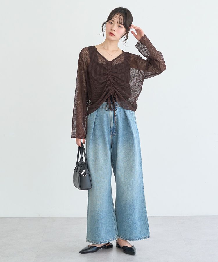 earth music&ecology「フロントドロストシアープルオーバー」|Tシャツ・カットソー|