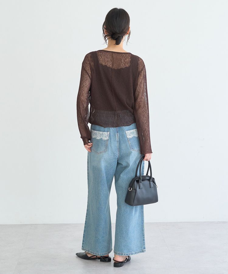 earth music&ecology「フロントドロストシアープルオーバー」|Tシャツ・カットソー|