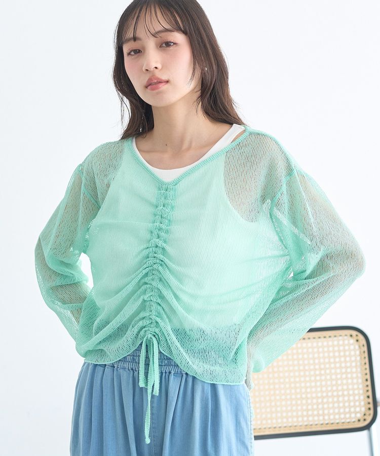 earth music&ecology「フロントドロストシアープルオーバー」|Tシャツ・カットソー|Light Green