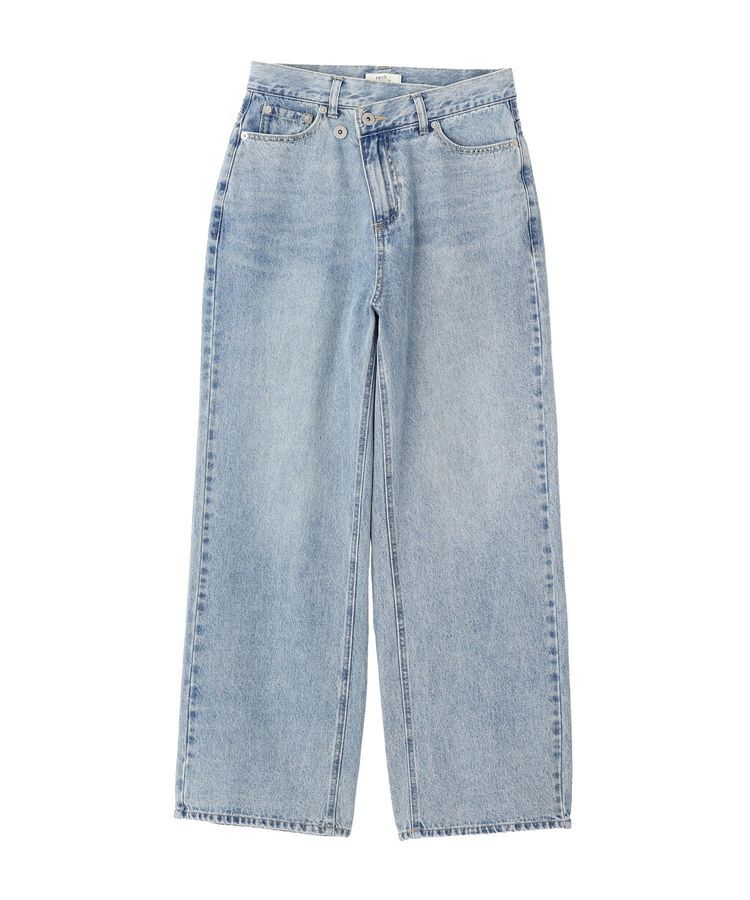 earth music&ecology「ウエストアシメデニムパンツ」|デニム|
