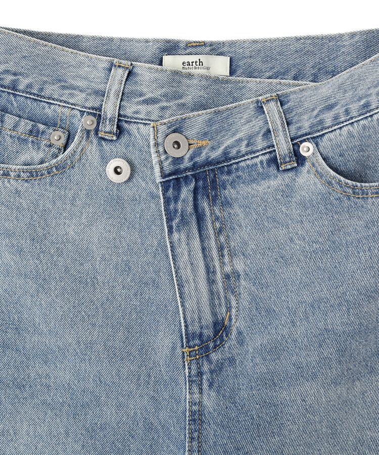 earth music&ecology「ウエストアシメデニムパンツ」|デニム|