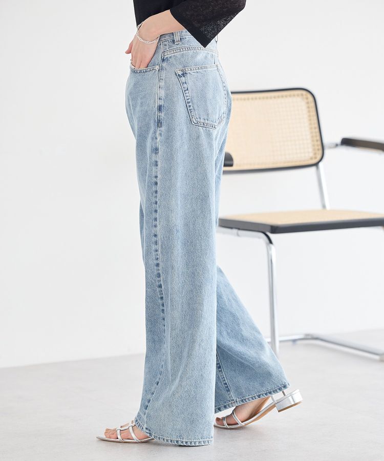 earth music&ecology「ウエストアシメデニムパンツ」|デニム|