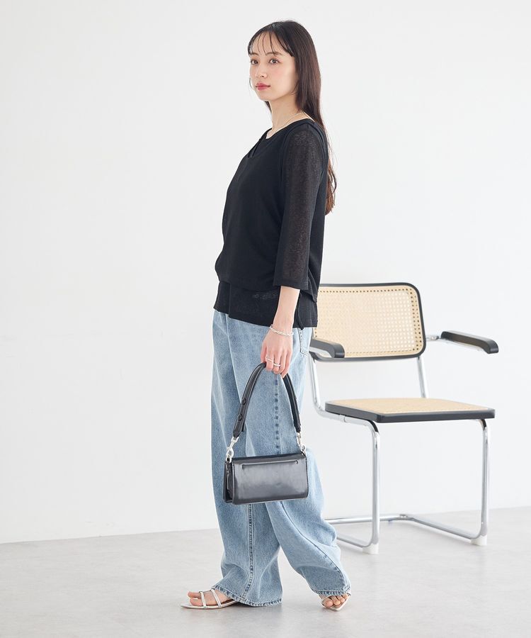 earth music&ecology「ウエストアシメデニムパンツ」|デニム|