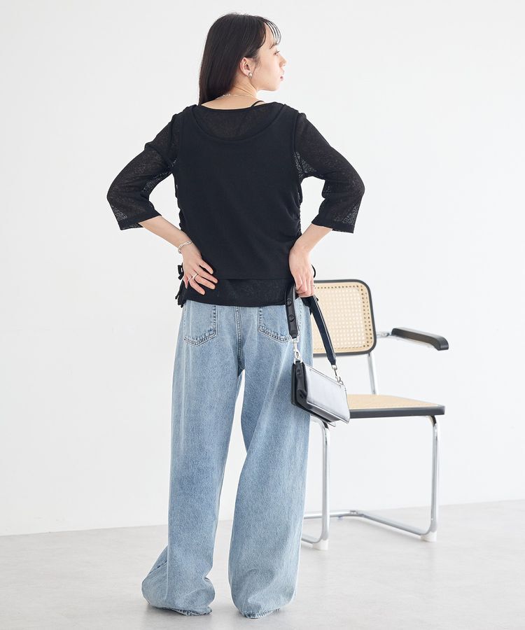 earth music&ecology「ウエストアシメデニムパンツ」|デニム|