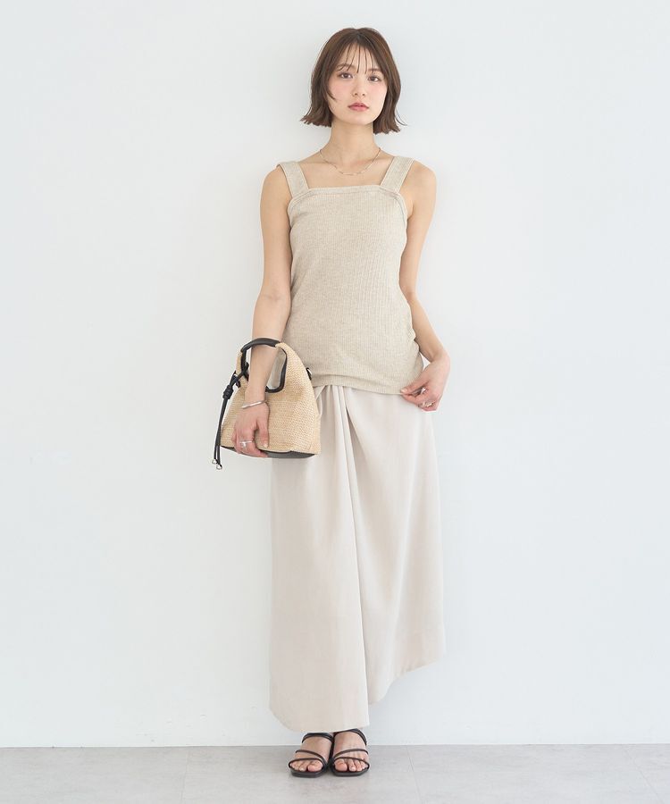 earth music&ecology「チェーンリブラメカットタンクトップ」|インナー|