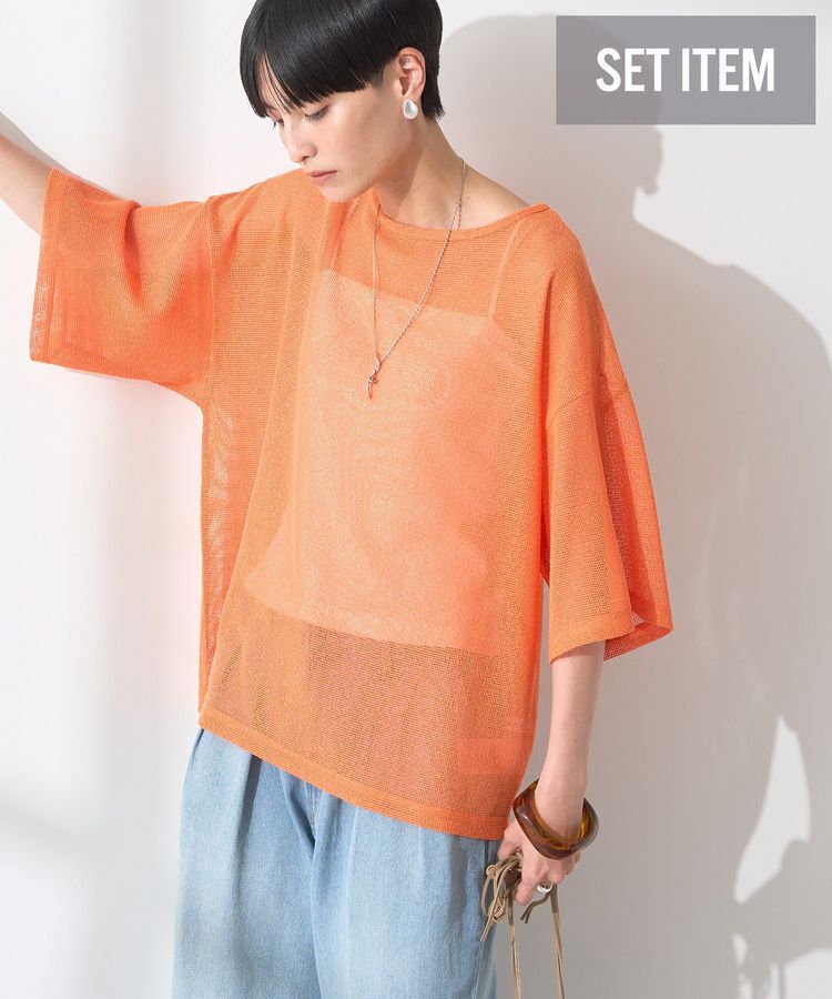AMERICAN HOLIC「SET メッシュプルオーバー+キャミソール」|Tシャツ・カットソー|