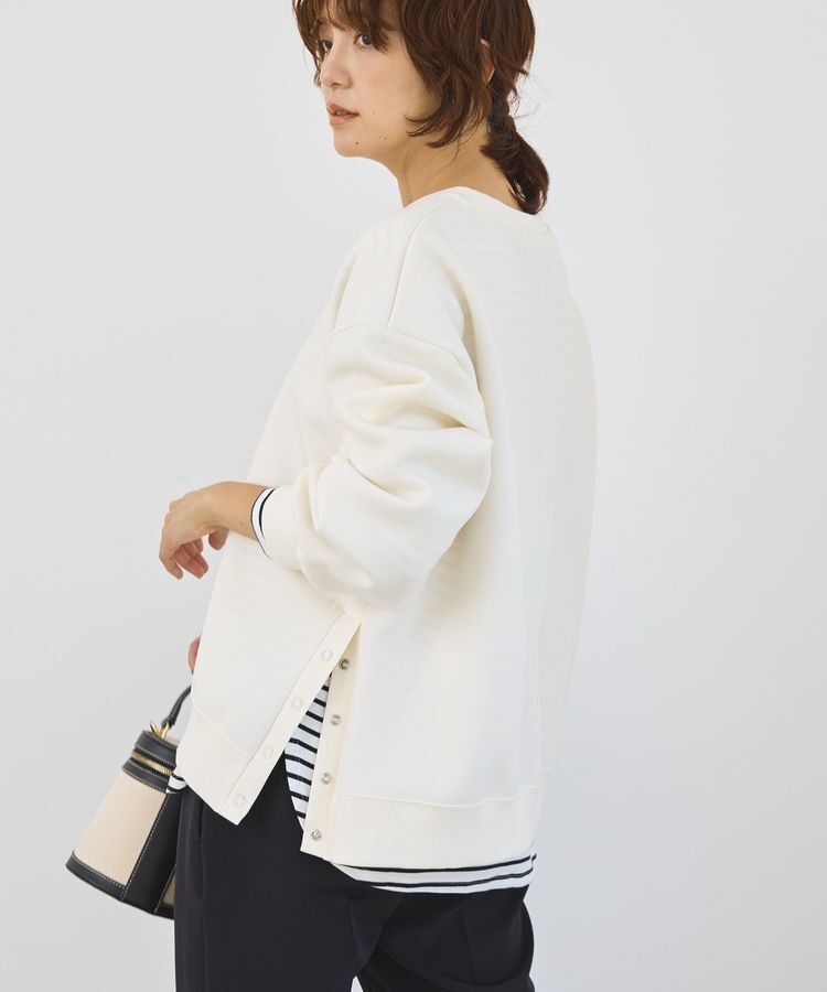 AMERICAN HOLIC「サイドドットボタンポンチプルオーバー」|スウェット・ジャージ|Ivory