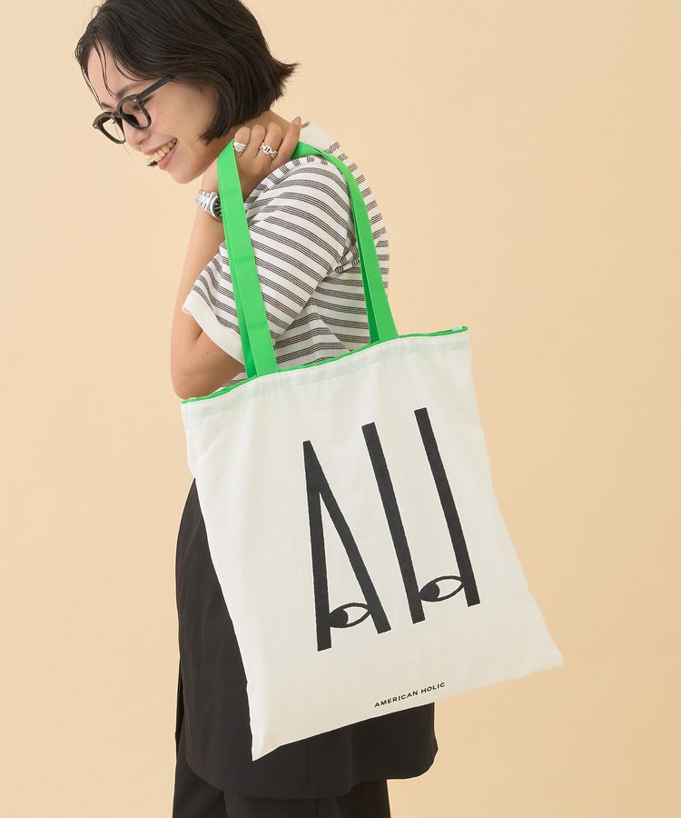 AMERICAN HOLIC「カラーハンドルホリホリトートバッグ」|トートバッグ|