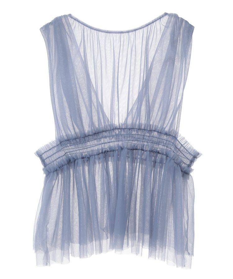 Green Parks「・ELENCARE DUE チュールシャーリングビスチェ」|ベスト・ジレ|