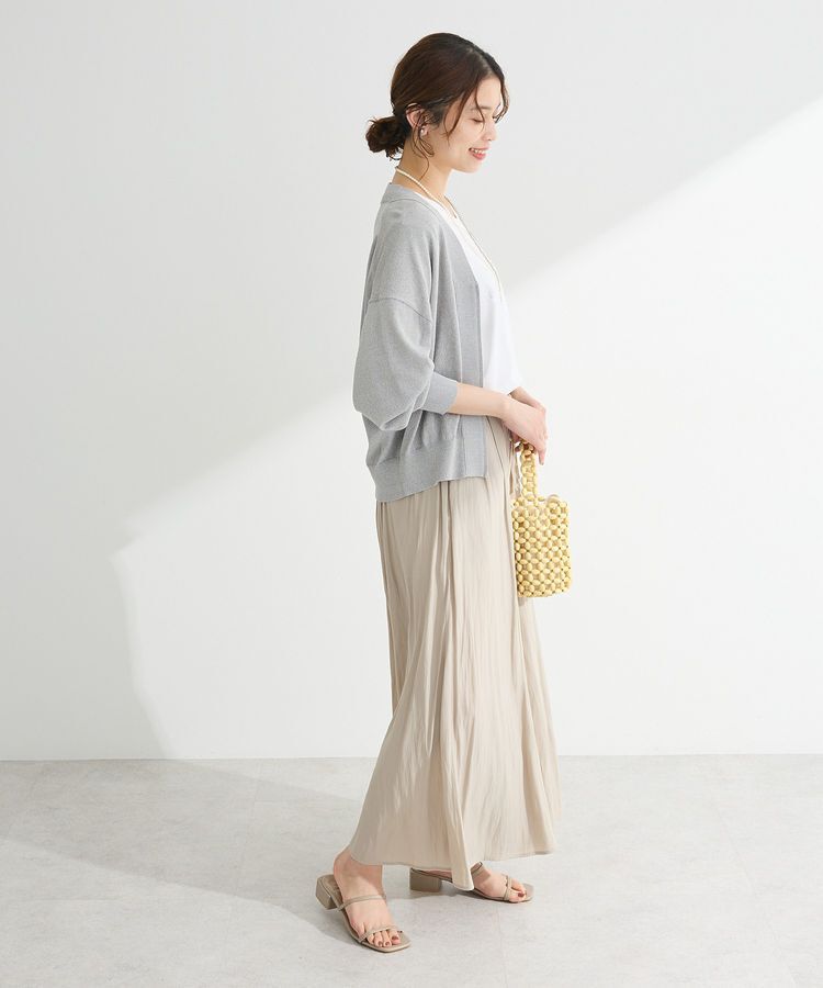 Green Parks「フロントZIPニットカーディガン」|カーディガン|