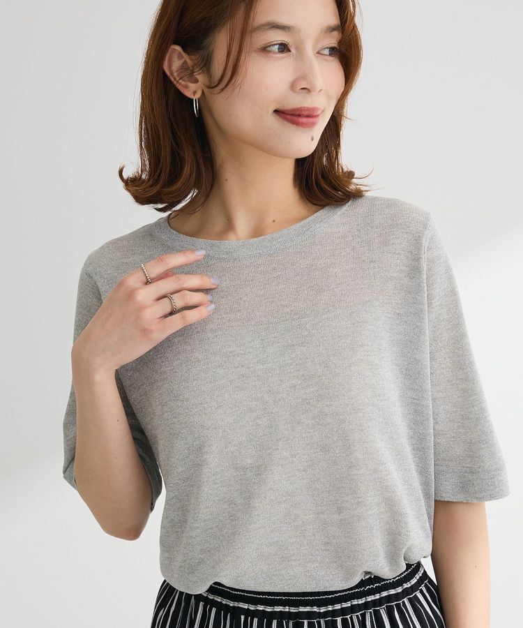Green Parks「・Petit Fleur ラメシアーニット」|Tシャツ・カットソー|