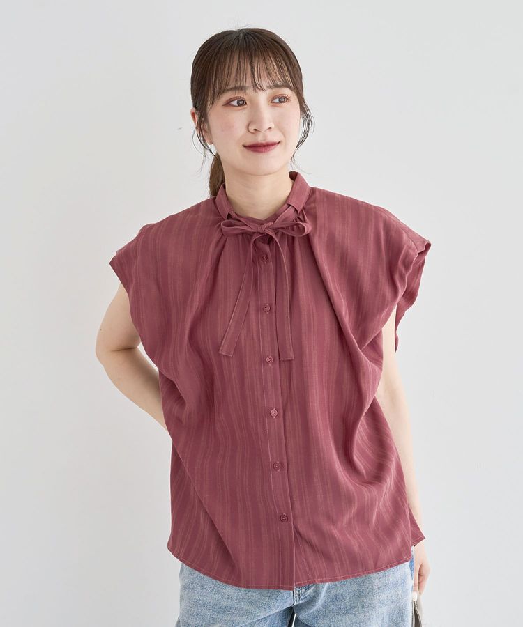 Green Parks「・ELENCARE DUE ボウタイフレンチブラウス」|シャツ・ブラウス|