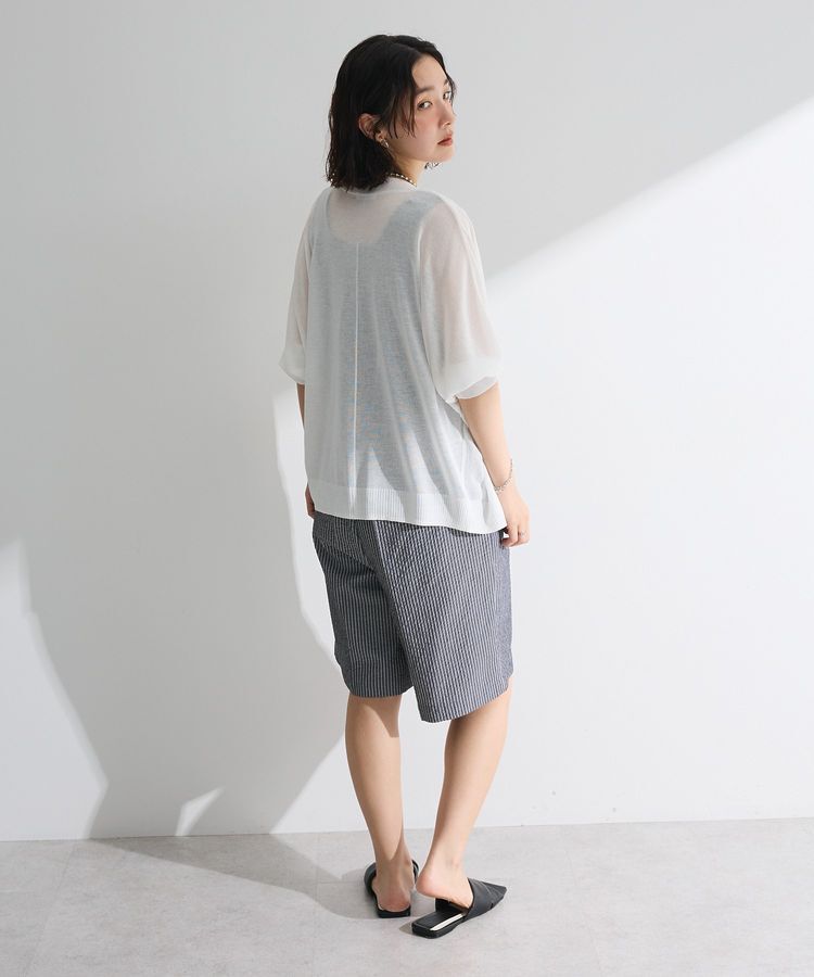 Green Parks「接触冷感七分袖カーディガン」|カーディガン|