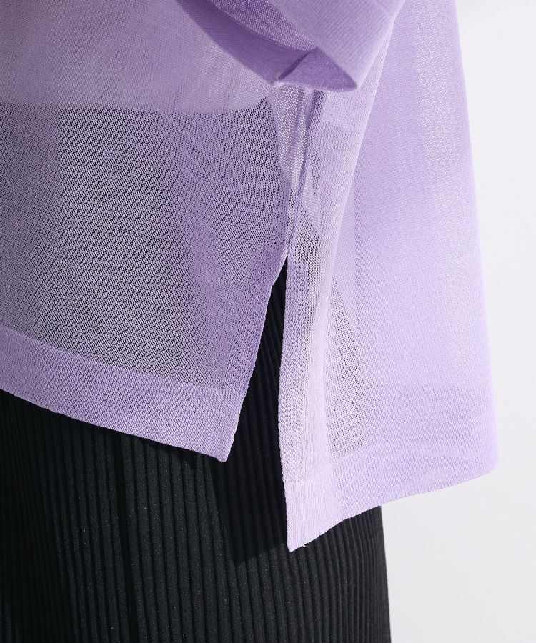 Green Parks「アソートロゴ半袖シアーニットプルオーバー」|ニット・セーター|