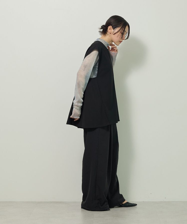 Green Parks「リップルフレアベスト」|ベスト・ジレ|