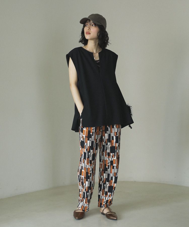 Green Parks「リップルフレアベスト」|ベスト・ジレ|