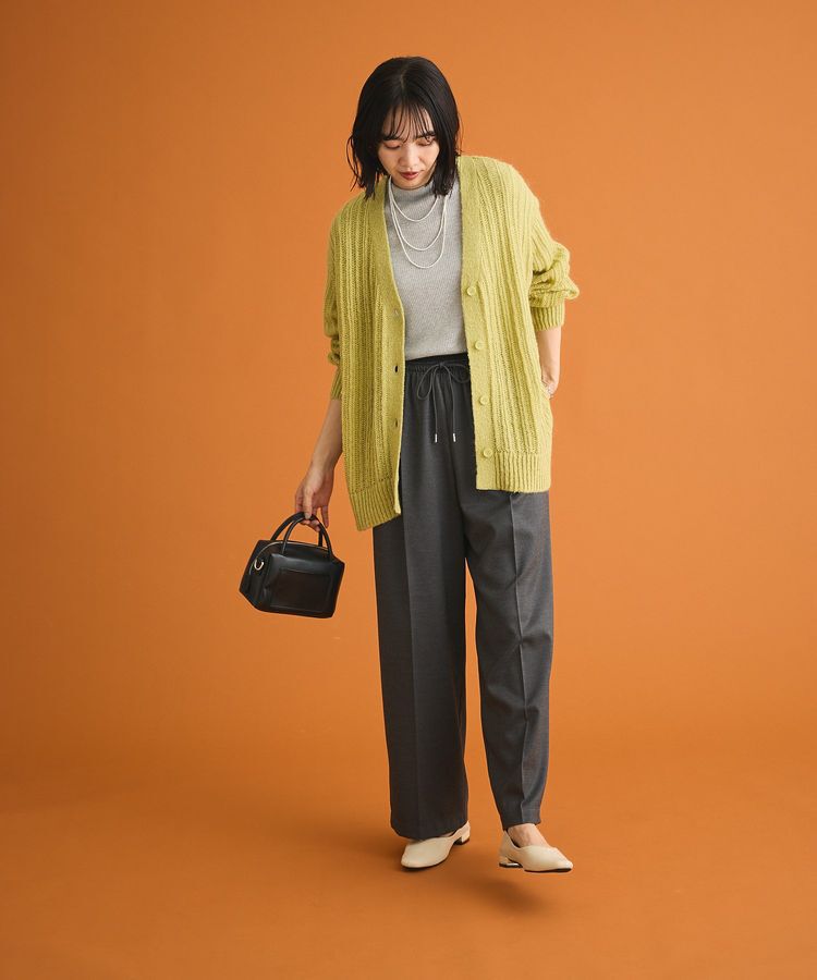 Green Parks「シアーニットVネックカーディガン」|カーディガン|