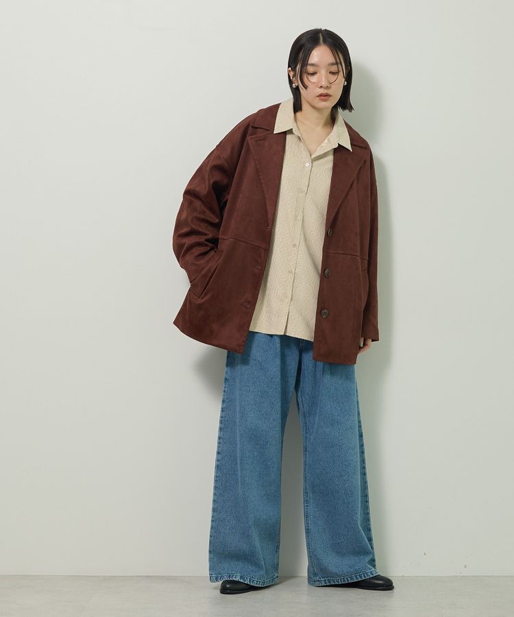 Green Parks「フェイクレザージャケット」|テーラードジャケット|