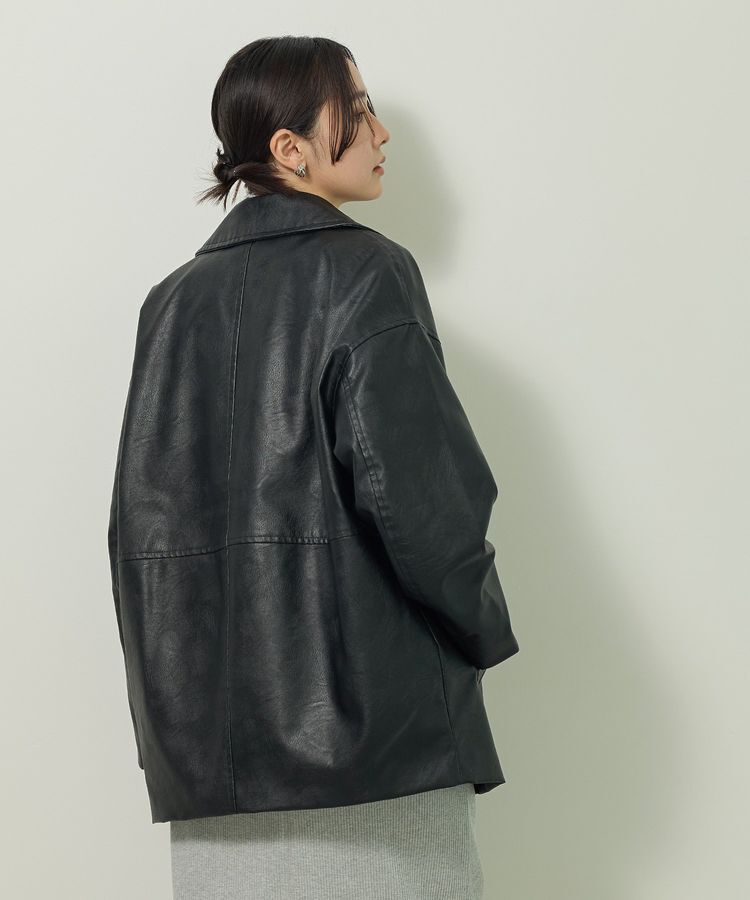 Green Parks「フェイクレザージャケット」|テーラードジャケット|