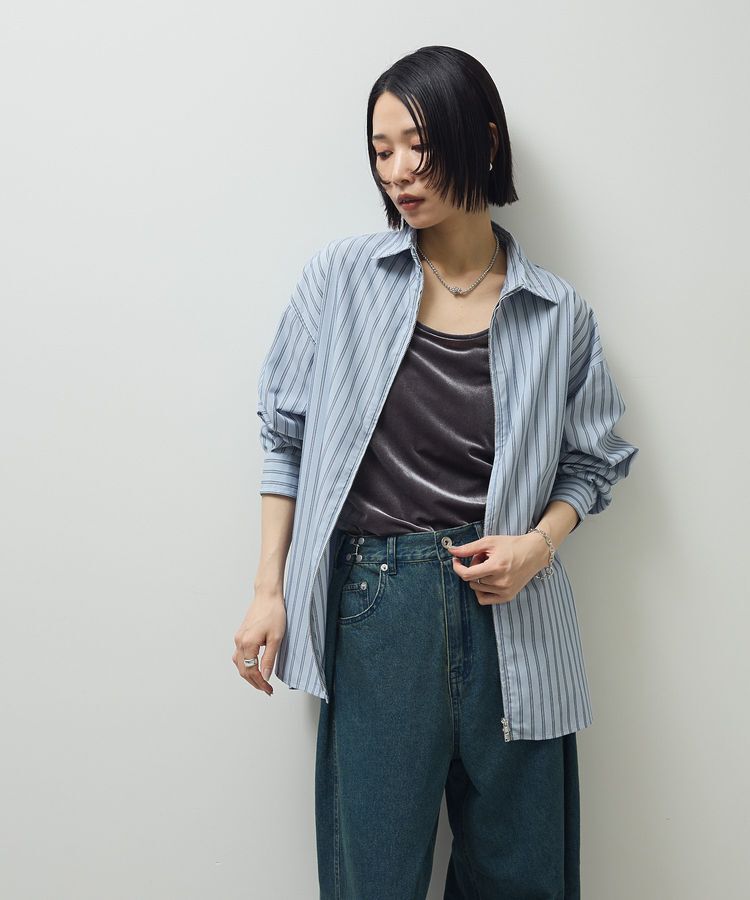 Green Parks「イージーケアアソートZIPシャツ」|シャツ・ブラウス|