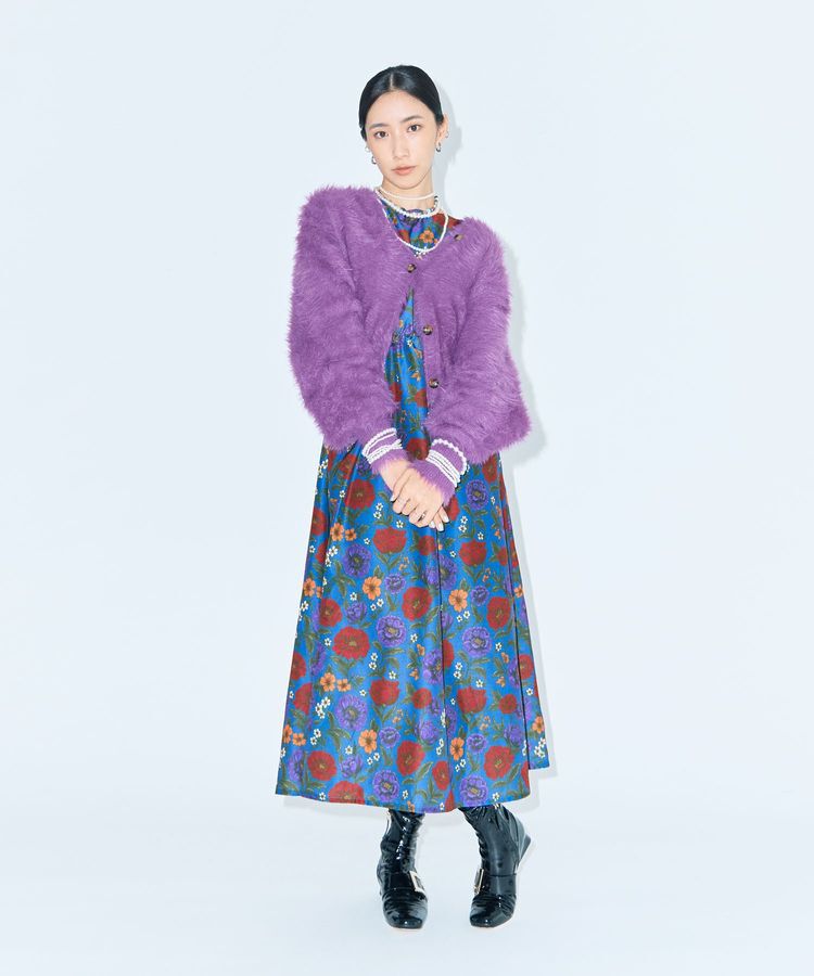 Green Parks「■WITH KURUMI NAKATA シャギーカーディガン」|カーディガン|