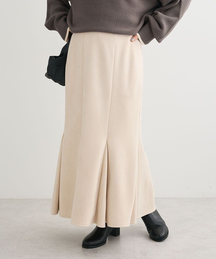 Green Parks「なめらかタッチスウェード調マーメイドスカート」|スカート|Ivory