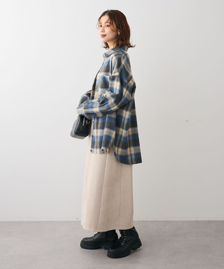 Green Parks「・ELENCARE DUE 2wayチェックビックシャツ」|チュニック|