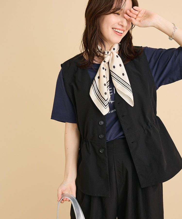 Green Parks「【楽しゃれUV】ドロストフレアベスト」|ベスト・ジレ|