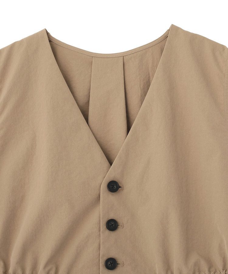 Green Parks「【楽しゃれUV】ドロストフレアベスト」|ベスト・ジレ|