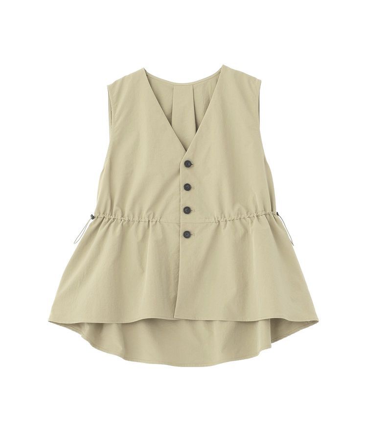 Green Parks「【楽しゃれUV】ドロストフレアベスト」|ベスト・ジレ|