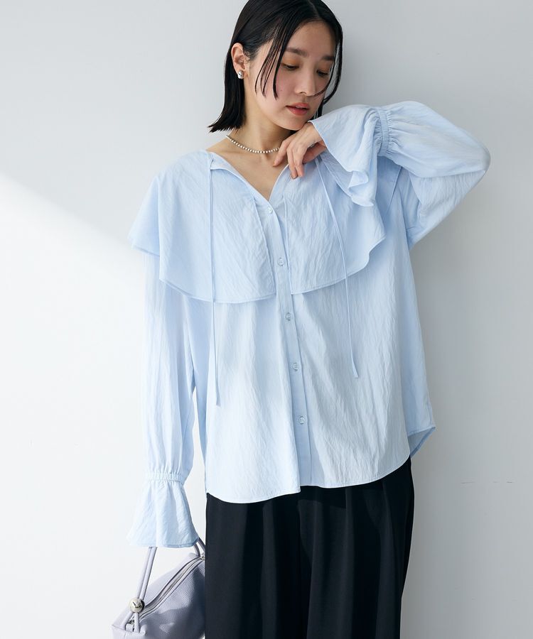Green Parks「ラッフルブラウス」|シャツ・ブラウス|Sax