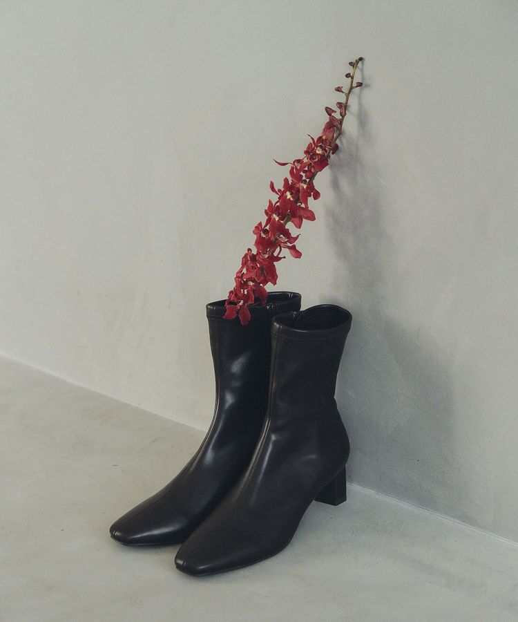 YECCA VECCA「ストレッチミドルブーツ」|ショートブーツ|