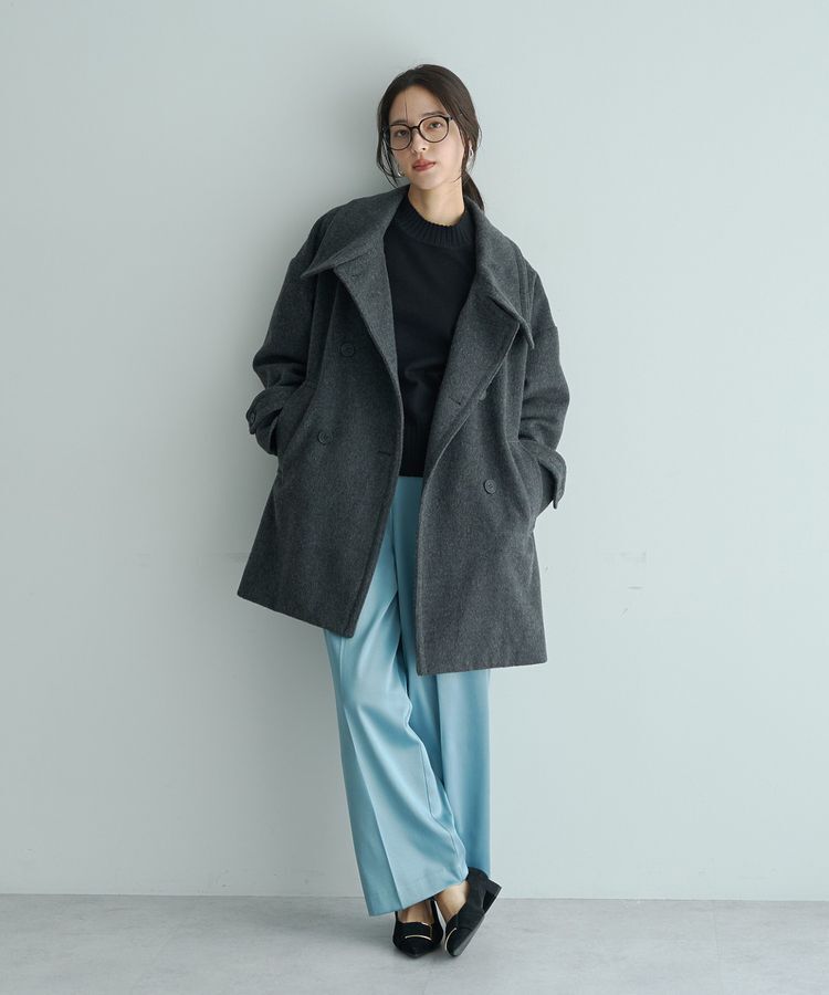 YECCA VECCA「裏起毛サテンリラックスパンツ」|その他|