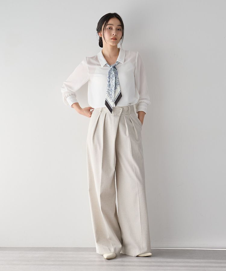 YECCA VECCA「スカーフ付きブラウス」|シャツ・ブラウス|