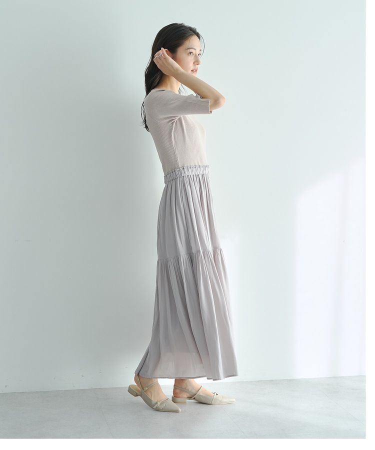 YECCA VECCA「【2点SET】カーディガンセットワンピース」|ワンピース|