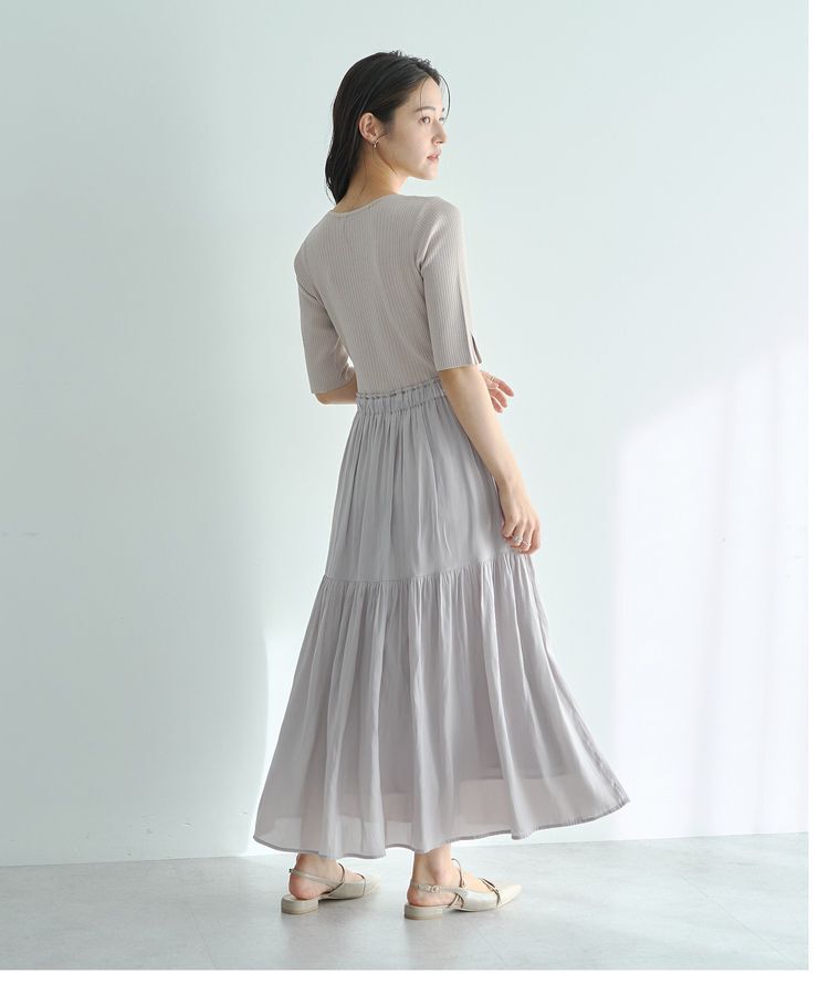 YECCA VECCA「【2点SET】カーディガンセットワンピース」|ワンピース|