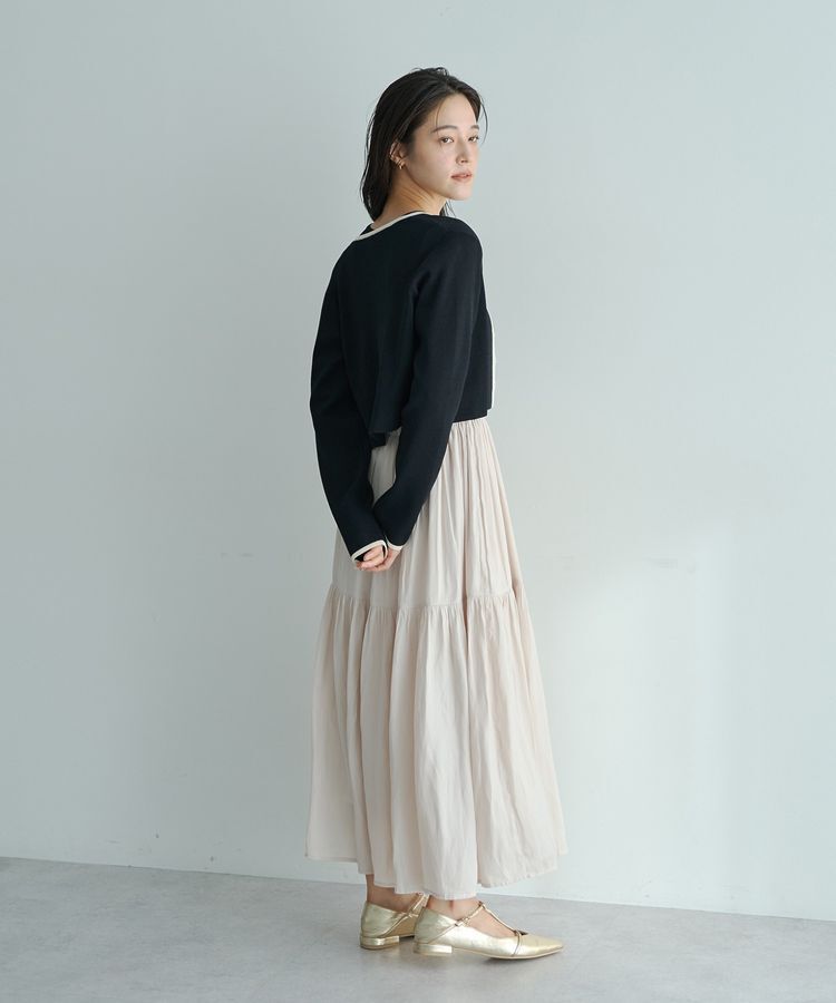 YECCA VECCA「【2点SET】カーディガンセットワンピース」|ワンピース|