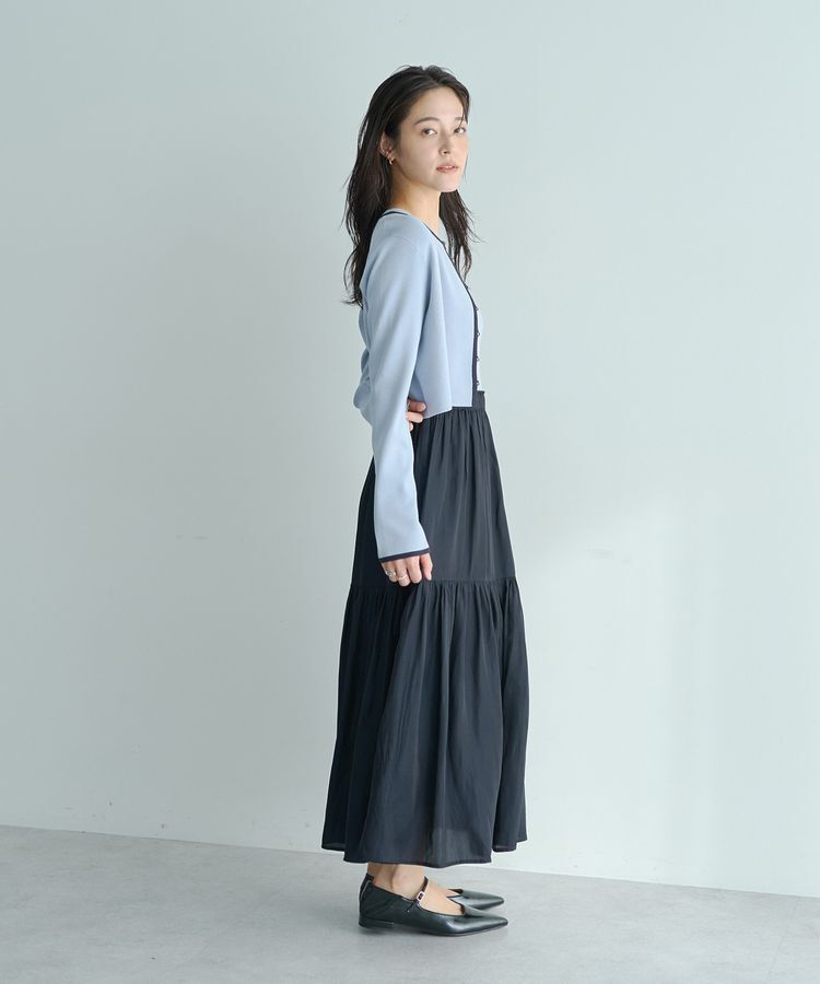 YECCA VECCA「【2点SET】カーディガンセットワンピース」|ワンピース|