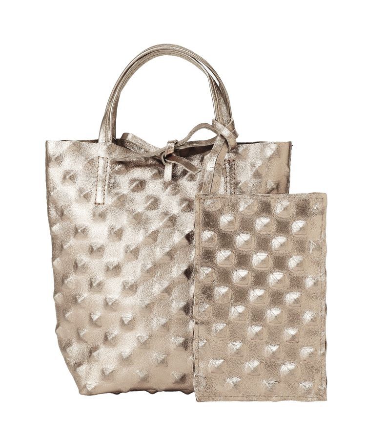 YECCA VECCA「【MILLELA FIRENZE】エンボスメタリックトート」|トートバッグ|