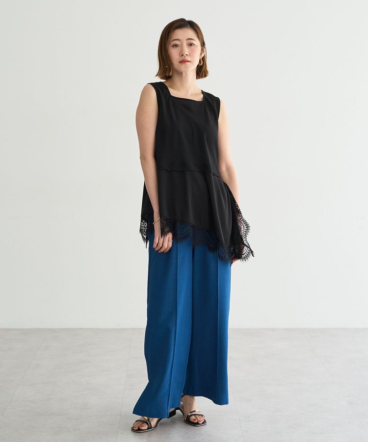 YECCA VECCA「【UVカット】サラサライージーワイドパンツ」|その他|