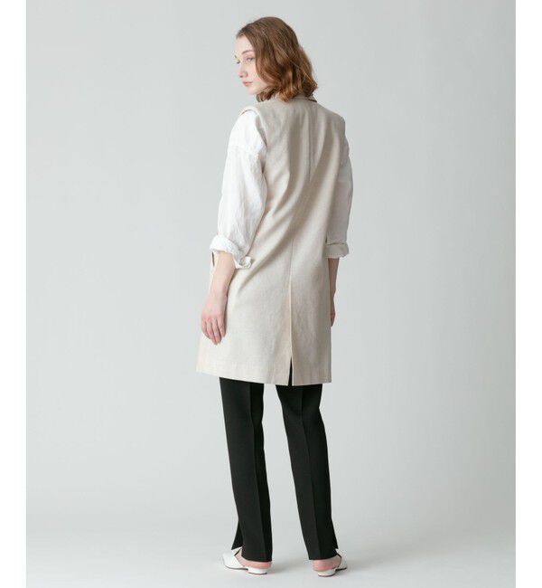 allureville「マットクロススリーブレスジャケット」|ダウンベスト・ベスト|