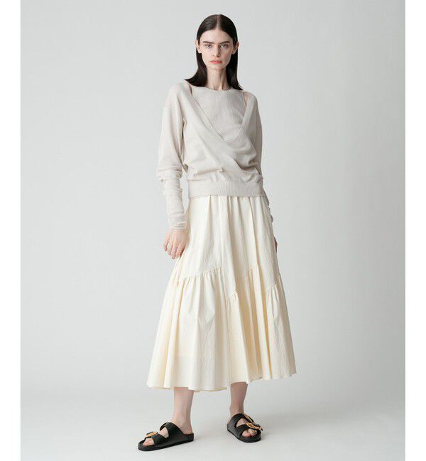 allureville「ディープV ネックレイヤードプルオーバー」|ニット・セーター|